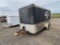 Pace 6x12 enclosed trailer with folding rear door 3500lb axles
