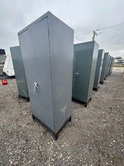 2 Metal Cabinets with metal bases