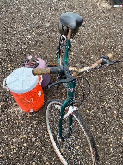Huffy bike,water cooler,air tank
