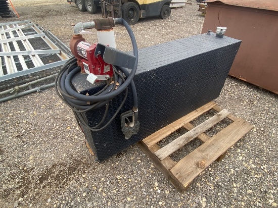 100 gallon diesel tanks with fill-Rite electric pump
