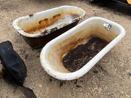 2 Porcelien Bath tubs