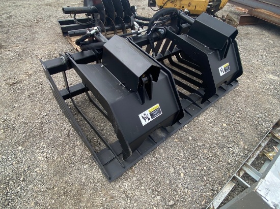 New 12" Quick Attach Rock Grapple bucket