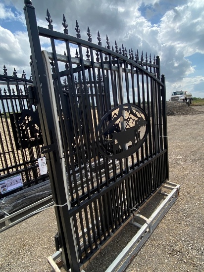 14ft. Bi Parting Gate no rack Cow