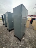2 Metal Cabinets with metal bases