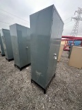 2 Metal Cabinets with metal bases