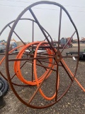 Large Metal Reel with plastic hose