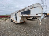1986 24' Sundowner 3 horse slant trailer