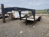 20' Tri Axle GN trailer  3500 Lb Axles has ttile