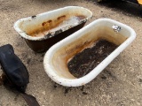2 Porcelien Bath tubs