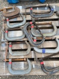 Pallet of C-Clamps/Hammers