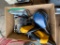 Box with staple gun,sander,air compressor