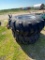 2-16.9x24 Backhoe tires on rims