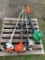 2 Echo,1 stihl weedeaters,electric blower