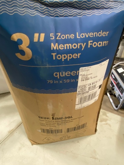 3" Foam topper Queen
