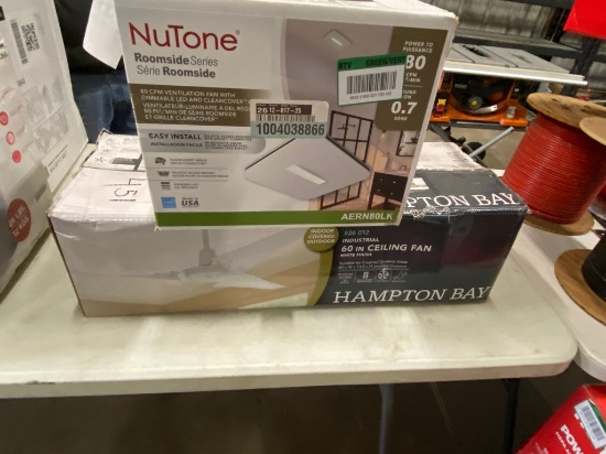 60" Ceiling fan & Nutone