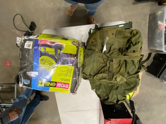 Ryobi 18V Misting fan & back pack
