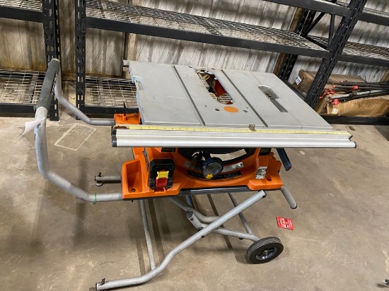 Ridgid Table Saw with stand