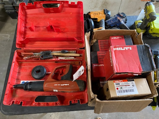 Hilti DX460 and 15 boxes of nails