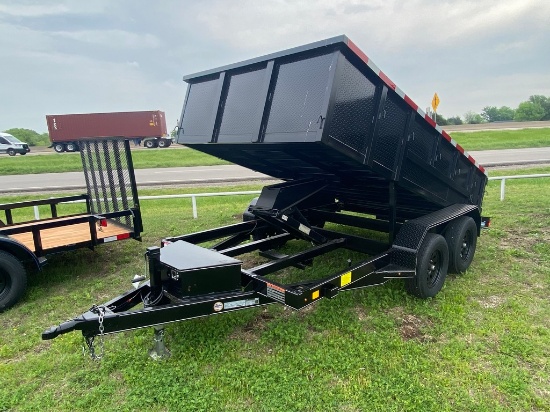 2023 J&C Dump Trailer 77x12x2  2-3.5K Axles