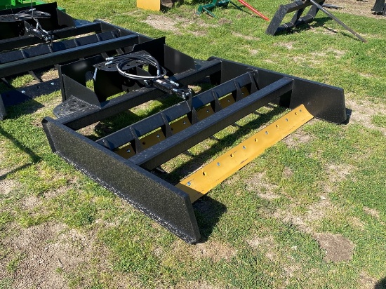 Quick Attach 6' 2 Row Grader with Hydraulic Rippers