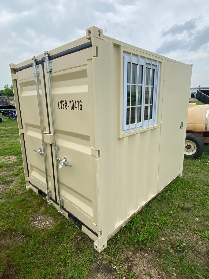 8' Container with side door & window