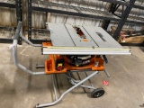 Ridgid Table Saw with stand
