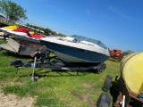 Crown line ski boat with road runner Tandem Axle trailer