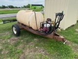 300 Gallon sprayer trailer with honda wmp 20X Pump