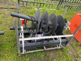 JCT Quick Attach Hydraulic Auger with 2 bits