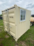 8' Container with side door & window