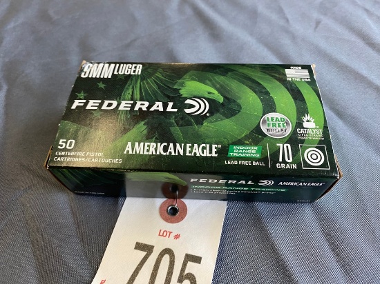 50 Rounds Federal 9MM Luger