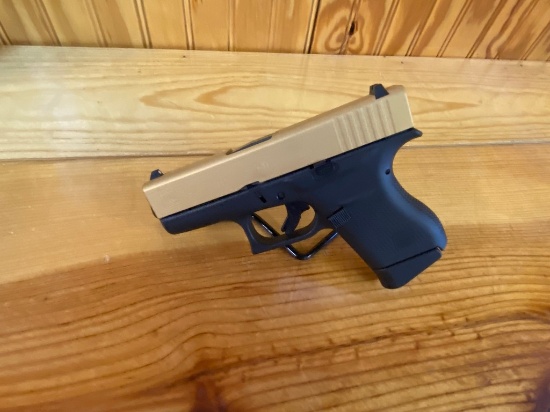New Glock 73 9MM 2-6 Round Mags, Gold Slide Sn#AGSX687