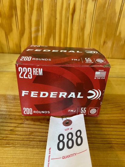 Federal .223 FMJ 55 Grain 200 Rounds