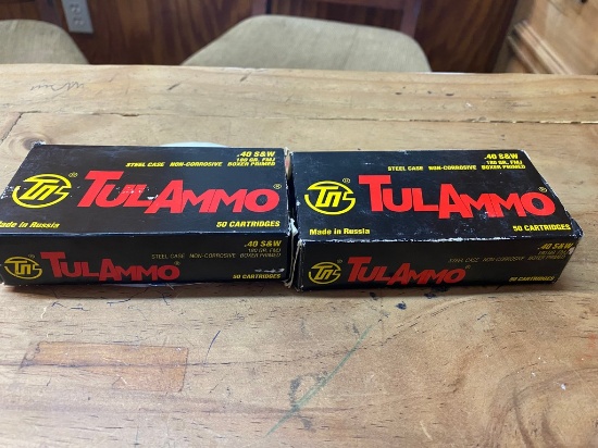 2 Boxes Tulammo 40 Cal