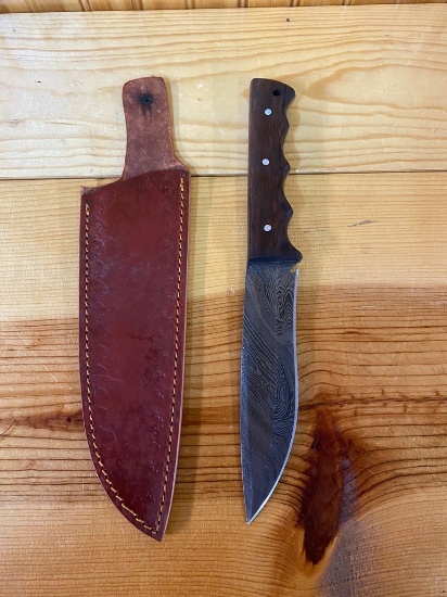 Louis Martin custom Knife with Sheath #4029