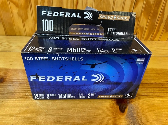 100 Rounds of 12 gauge Steel Shot Federal