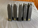 4-13 Round Mag & 1-10 round Glock 45 Mags