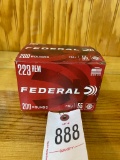 Federal .223 FMJ 55 Grain 200 Rounds