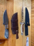 Everest Hunt Knife with Sheath & Maxam Knife