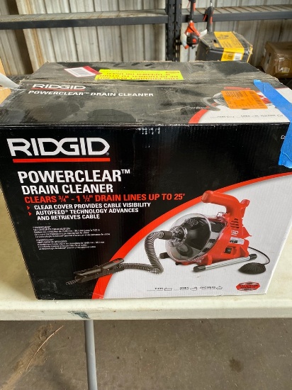 Ridgid Powercleaner Drain Cleaner Clears 3/4"- 1 1/2 Drainlines up to 25"
