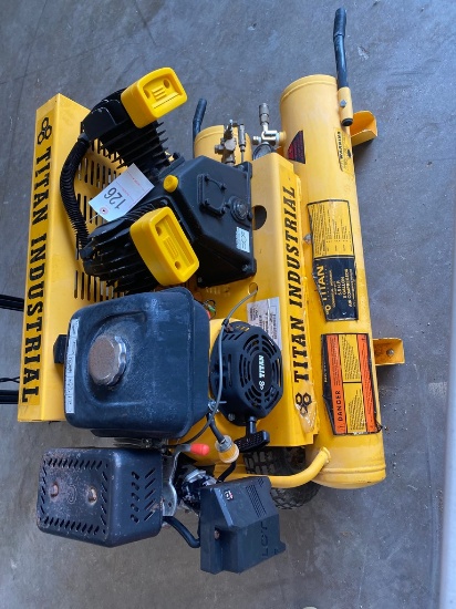 Titan Industrial 8 gallon air compressor New carb & tune up runs