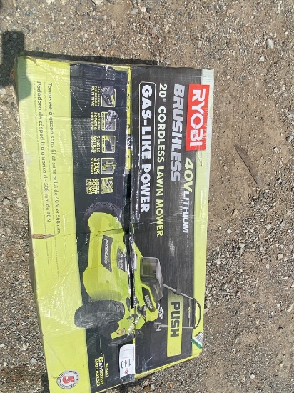 Ryobi 40V Brushless Lawn Mower with battery & charger