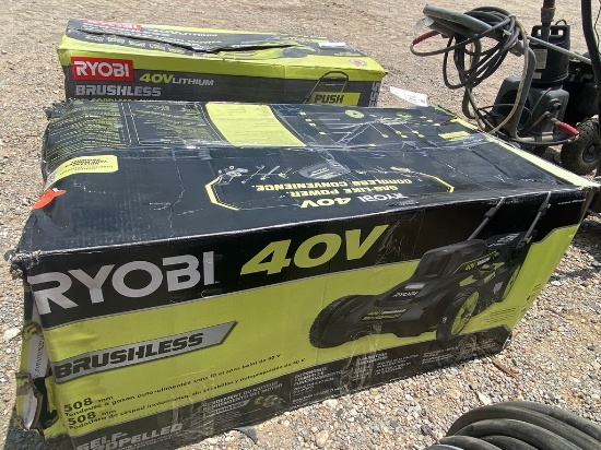 Ryobi 40V Brushless Lawn Mower with battery & charger