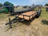 New 2023 C-5 16ft. Utility trailer with Removable Gate Tandem 3500lb Axles LED Lighting