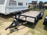 2022 C&M Pipetop Utility Trailer 16ft. With Gate has title