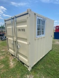 New Office Storage Container with Walk in Door & window