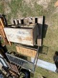 Large Metal Bin Full of Bolt,Screws,nails with rack