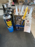 10-infoor/window caulk,2 wet patch,3 cans of window & door foam sealant