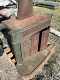 Old burning stove