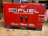 New Milwaukee Fuel M12 combo Hammer Drill/impact Driver With 2 Batterys and Charger